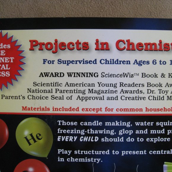 New In Box Science Wiz Penny Norman Chemistry Set Kit Solids Liquids Gases Book - Picture 3 of 10